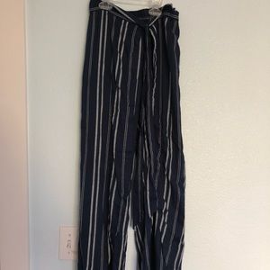 Striped flowy pants